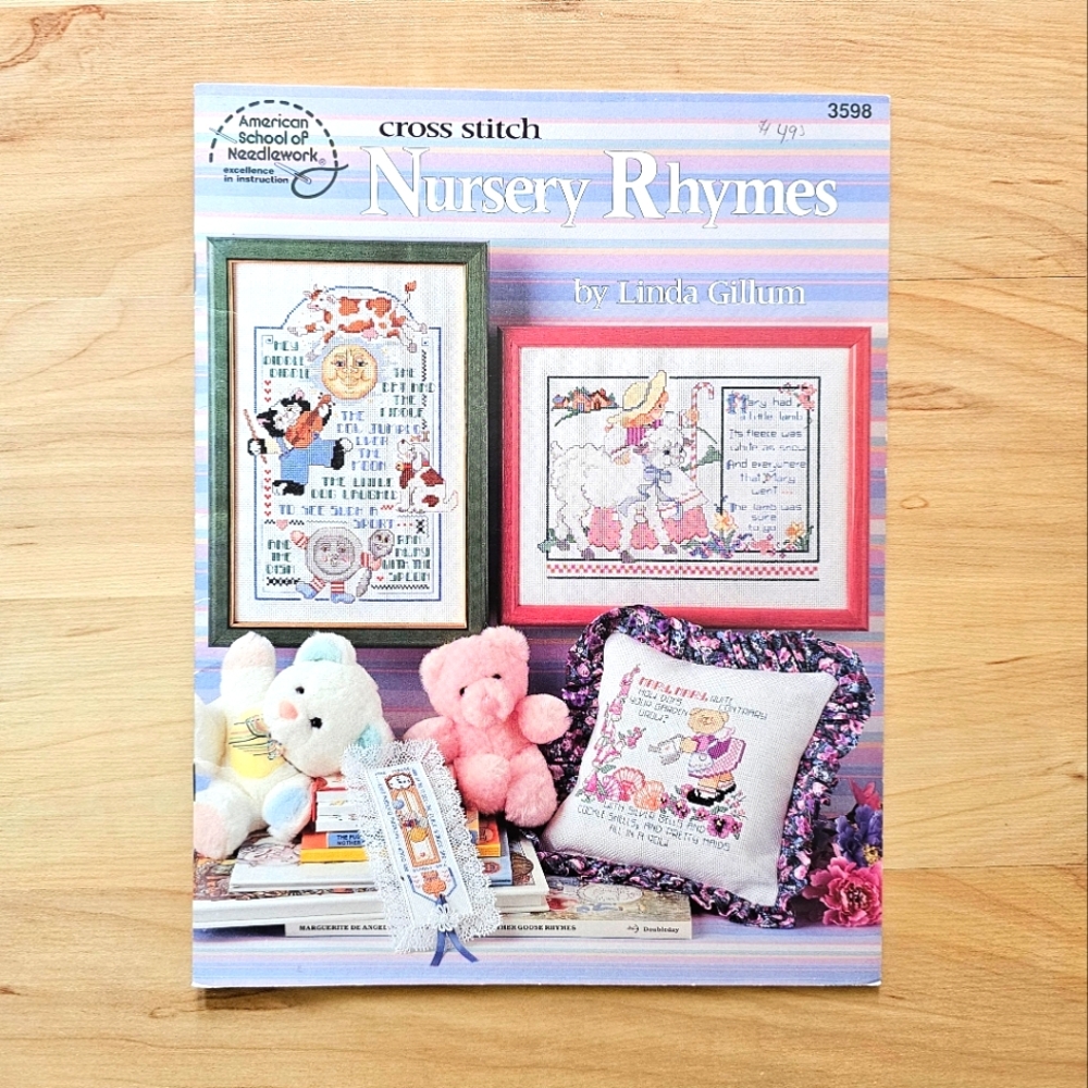 Leaflet Cross Stitch American School of Needlework "Nursery Rhymes" - Picture 1 of 2